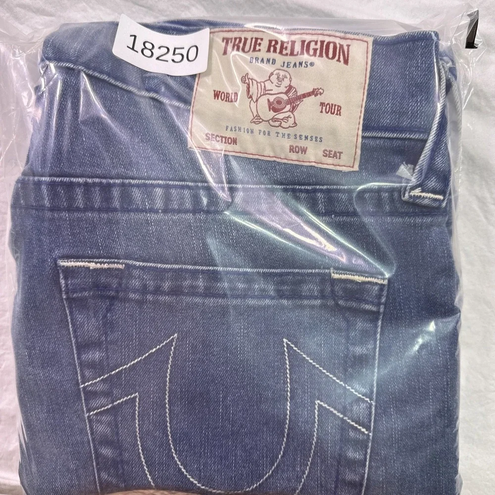 True Religion jeans mens 31/32 Geno Relaxed Slim Medium Duggy Wash y2k